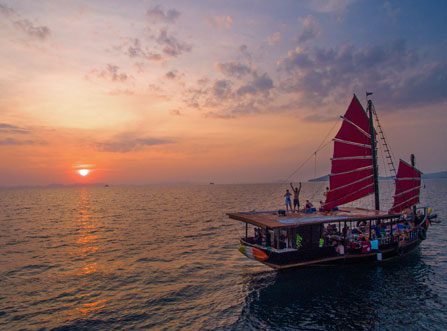 The Pla Luang Boat at Krabi Sunset Cruises