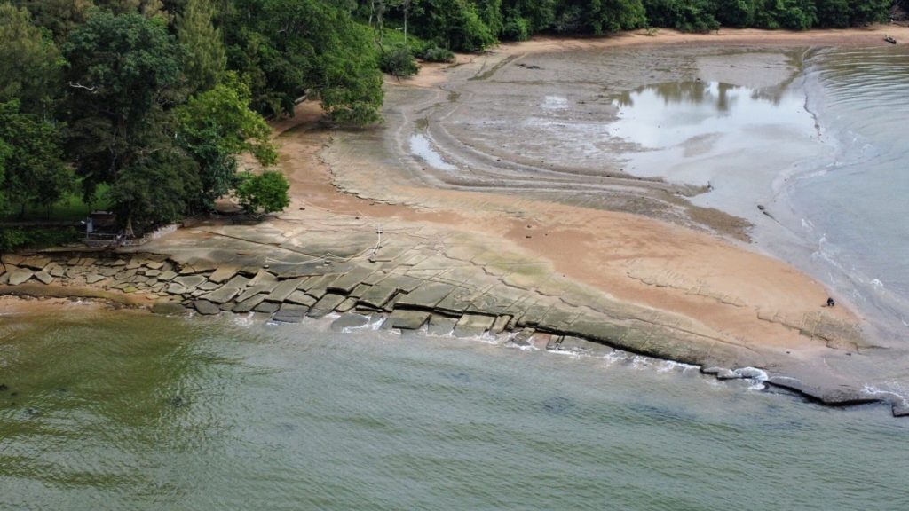 Krabi Shell Fossil Cemetery drone photograph