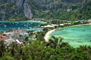 view across phi phi and its viewpoint