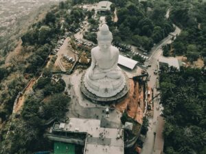 Aerial view of Big Buddha Phuket, Thailand
