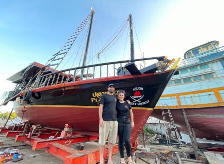 Michael and Carolyn Lakos, Owners Of Krabi Sunset Cruises in Thailand.